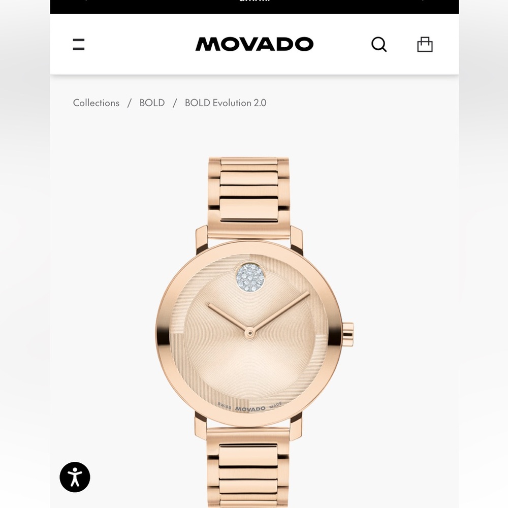 Authentic Movado Bold Evolution 2.0 in Rose Gold - Picture 2 of 8